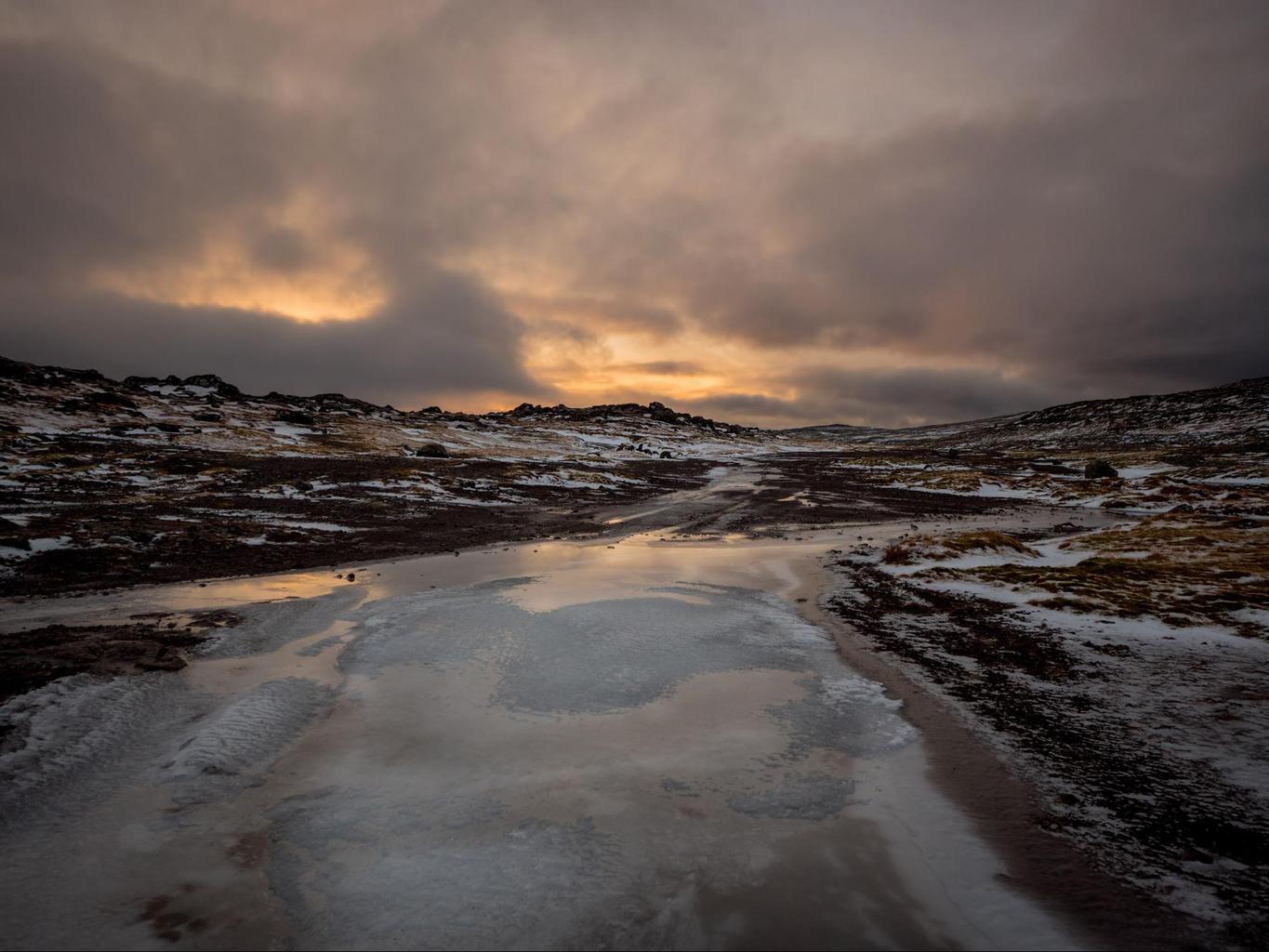 Stunning winter landscapes in the Faroe Islands