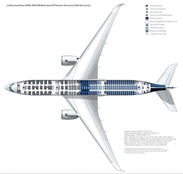 Review of NEW Lufthansa Business Class Airbus A350 - Once In A Lifetime ...