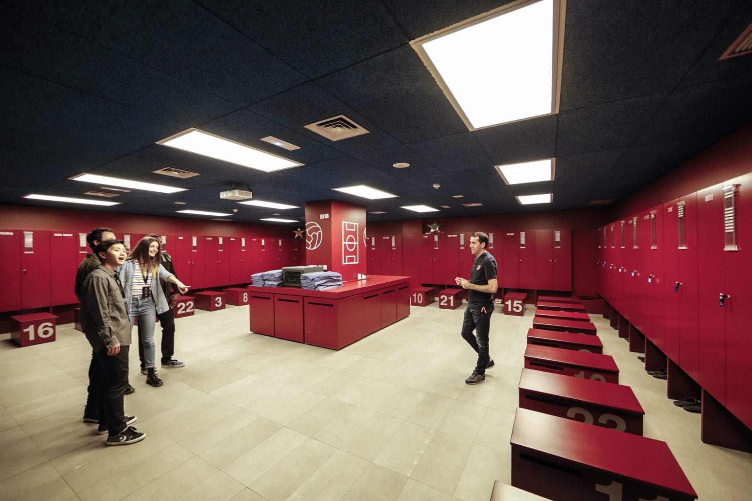 FC Barcelona changing rooms